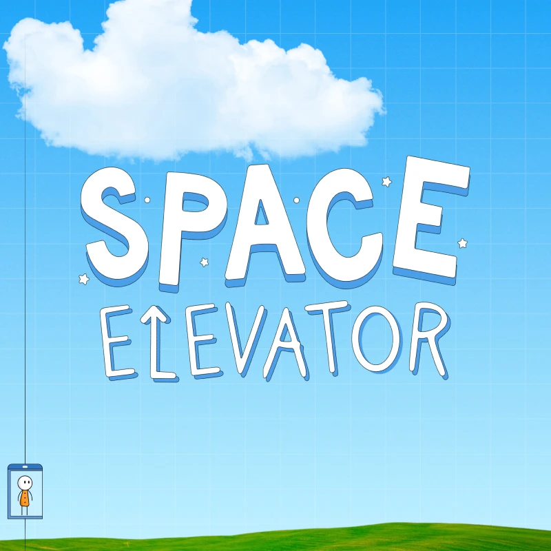 A screenshot from interactive learning website, Space Elevator